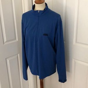 Patagonia Half Zip Mock Neck Long Sleeve Running Top Reflective Detail Large